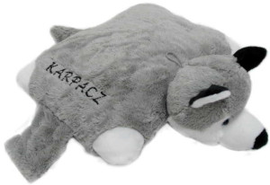 Poduszka Składana Piesek Husky Karpacz - 42cm - pluszak, maskotka