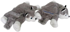 Poduszka Składana Piesek Husky Zakopane 2 kolory - 32cm Dowolny / Mix - pluszak, maskotka