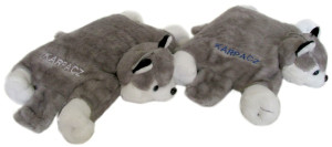 Poduszka Składana Piesek Husky Karpacz - 34cm Biały - pluszak, maskotka
