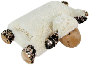 Poduszka Składana Owieczka z cekinami Karpacz Owca - 34cm - pluszak, maskotka