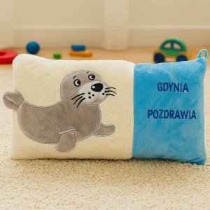 Poduszka Foka Gdynia pozdrawia - 36cm - pluszak, maskotka