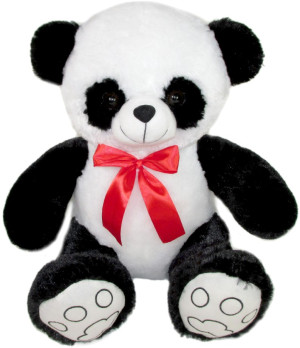 Miś Panda z kokardą - 30cm - pluszak, maskotka