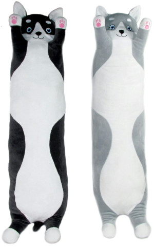 Poduszka Piesek Wałek Toczek 2 kolory - 70cm - pluszak, maskotka
