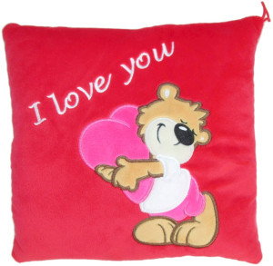 Poduszka I Love You Miś - 25cm - pluszak, maskotka