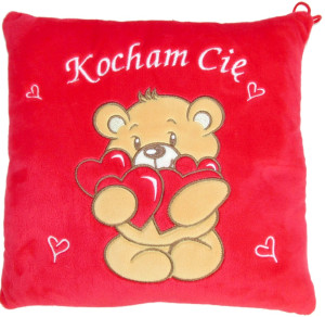 Poduszka Kocham Cię Miś - 25cm - pluszak, maskotka