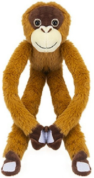 Orangutan Małpka na rzepy - 32/12cm - pluszak, maskotka