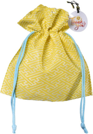 Worek torebka prezentowa żółty labirynt - 25cm - pluszak, maskotka