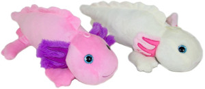 Aksolotl Ambystoma meksykańska 2 kolory - 35cm Różowy - pluszak, maskotka