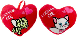 Poduszka Serce Love 2 wzory - 15cm - pluszak, maskotka