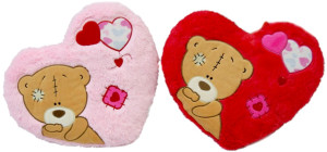 Poduszka Serce Love Miś 2 kolory - 57cm Czerwony - pluszak, maskotka