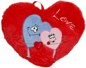 Poduszka Serce Love - 25cm - pluszak, maskotka