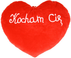 Poduszka Serce Kocham Cię - 30cm - pluszak, maskotka