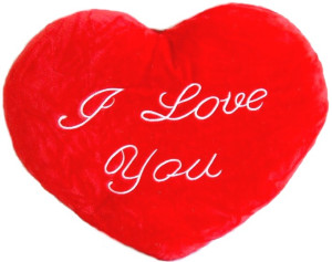 Poduszka Serce I Love You - 25cm - pluszak, maskotka