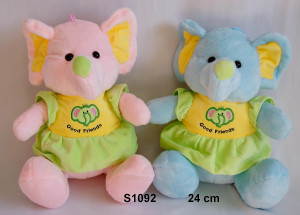 Słoń Good Friends 2 kolory - 24cm Dowolny / Mix - pluszak, maskotka