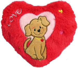 Poduszka Serce Piesek Love - 20cm - pluszak, maskotka