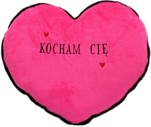 Poduszka Serce Kocham Cię - 43cm - pluszak, maskotka