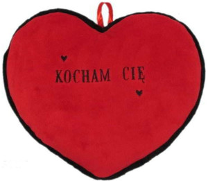 Poduszka Serce Kocham Cię - 43cm - pluszak, maskotka
