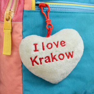 Brelok Serce I Love Kraków - 8cm - pluszak, maskotka