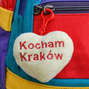 Brelok Serce Kocham Kraków - 8cm - pluszak, maskotka