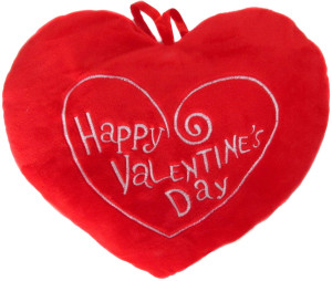 Poduszka Serce Happy Valentine's Day - 15cm - pluszak, maskotka