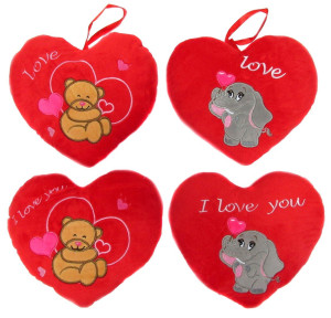 Poduszka Serce Miś Love You - 25cm - pluszak, maskotka