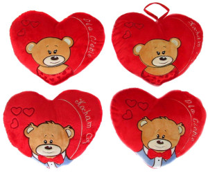 Poduszka Serce Miś Pani Miś Love - 25cm - pluszak, maskotka