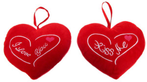 Poduszka Serce Love You / Kiss Me - 25cm Model 1 - pluszak, maskotka