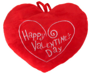 Poduszka Serce Happy Valentine's Day - 30cm - pluszak, maskotka