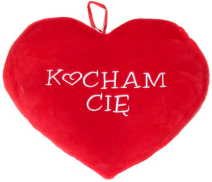 Poduszka Serce Kocham Cię - 48cm - pluszak, maskotka