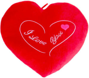 Poduszka serce I Love You - 48cm - pluszak, maskotka