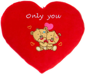 Poduszka serce miś Only You - 57cm - pluszak, maskotka