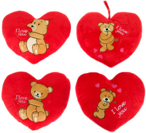 Poduszka Serce Miś I Love You 4 wzory - 57cm Dowolny / Mix - pluszak, maskotka