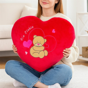 Poduszka Serce Gigant Miś Dla Ciebie - 80cm - pluszak, maskotka