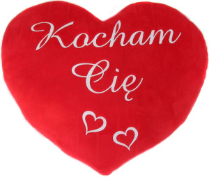 Poduszka Serce Kocham Cię - 20cm - pluszak, maskotka