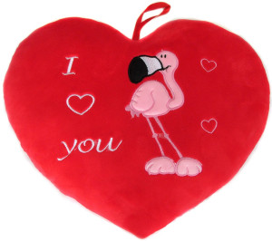 Poduszka Serce Flaming I Love You - 37cm - pluszak, maskotka