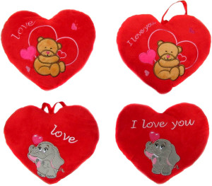 Poduszka Serce Słonik Miś Słoń Love 4 wzory - 48cm Dowolny / Mix - pluszak, maskotka