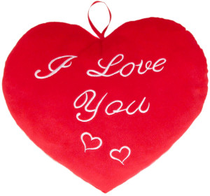 Poduszka Serce I Love You - 48cm - pluszak, maskotka