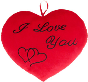 Poduszka Serce I Love You - 48cm - pluszak, maskotka