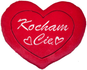Poduszka Serce Kocham Cię - 25cm - pluszak, maskotka