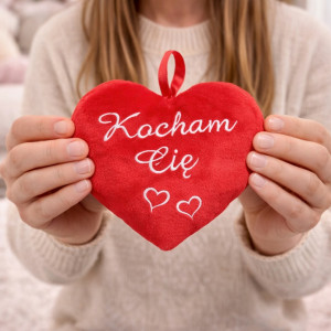 Poduszka Kocham Cię Serce - 15cm - pluszak, maskotka