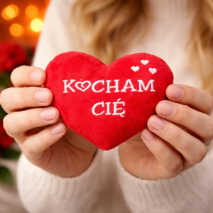 Poduszka Kocham Cię Serce - 15cm - pluszak, maskotka
