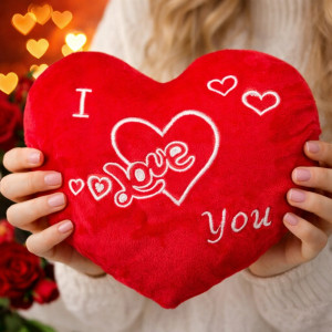 Poduszka I Love You Serce - 20cm - pluszak, maskotka