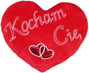 Poduszka Kocham Cię Serce - 37cm - pluszak, maskotka