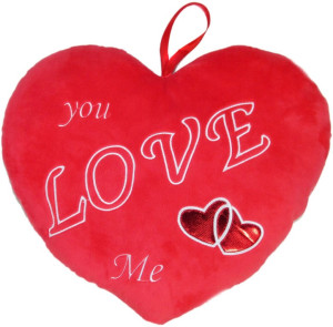Poduszka You Love Me Serce - 37cm - pluszak, maskotka