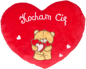 Poduszka Serce Miś Kocham Cię - 15cm - pluszak, maskotka