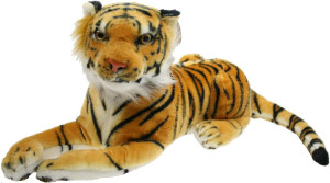 Tygrys Leżący Brązowy - 45cm - pluszak, maskotka