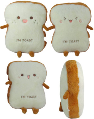 Poduszka Tost Śniadaniowy 3 wzory - 30cm Model 3 - pluszak, maskotka