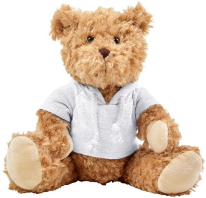 Miś w szarej bluzie - 20cm - pluszak, maskotka