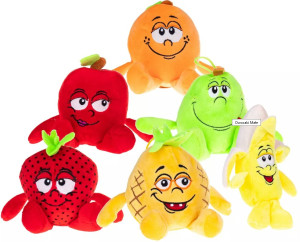 Owoce Truskawka Ananas Pomarańcza Gruszka Banan Jabłko - 17cm Model 5 - pluszak, maskotka