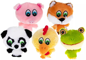 Lisek Świnka Miś Panda Kura Żaba - 13cm - pluszak, maskotka